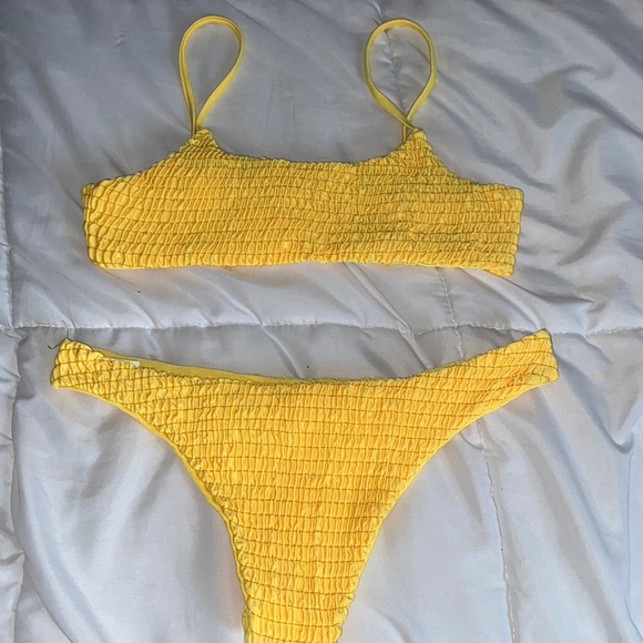 yellow bikini